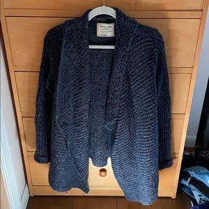 Navy blue blanket sweater